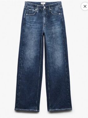 Viral Rag and Bone Miramar Terry Wide Leg Pants XL Sweat Pant Jeans Dark Wash